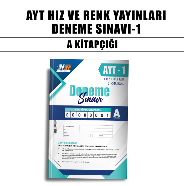HIZ VE RENK YKS AYT DENEME SINAVI 1-A - 2024